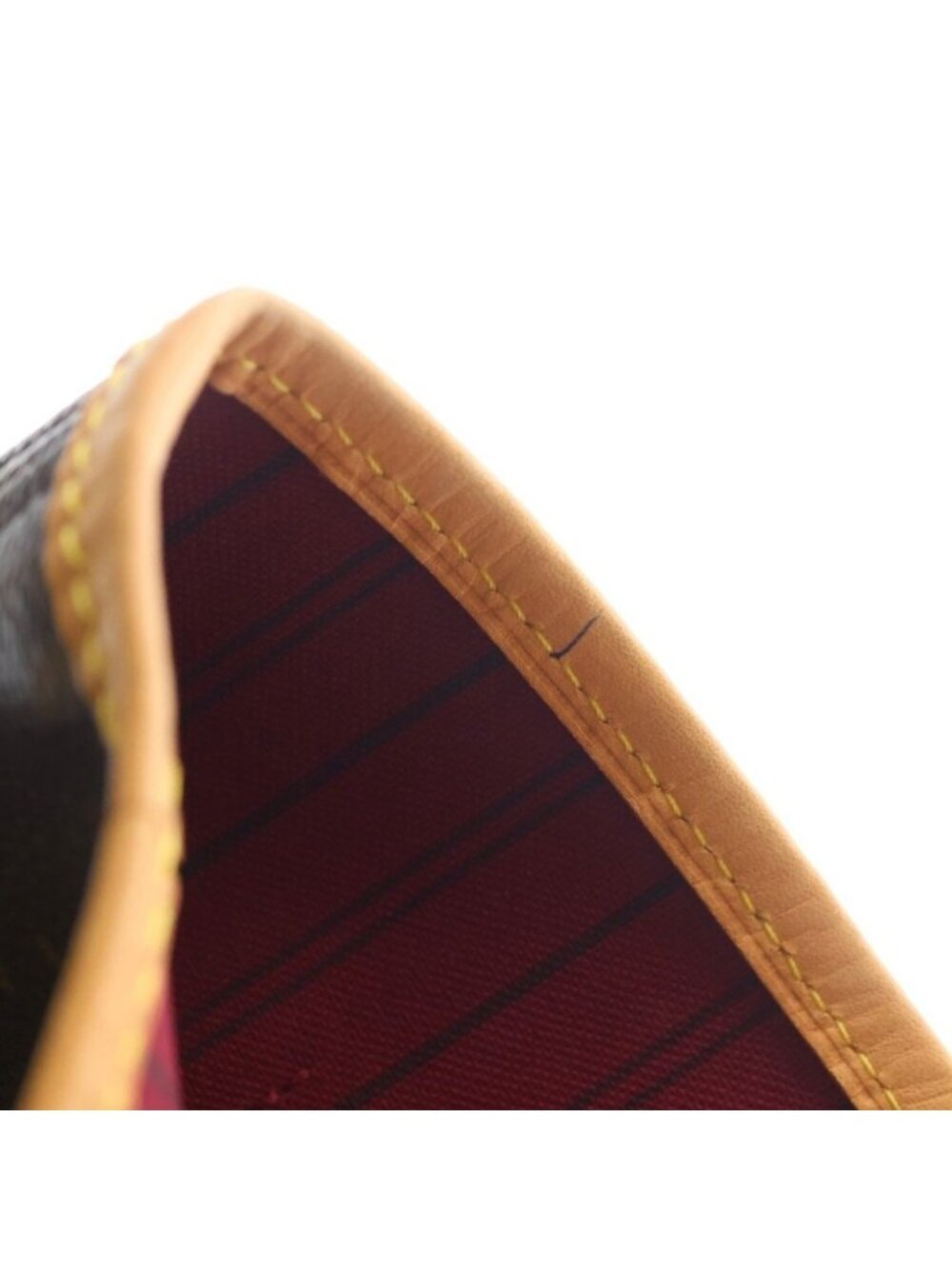 Louis Vuitton Monogram Neverfull MM Tote Brown Leather Gold - Picture 5 of 6